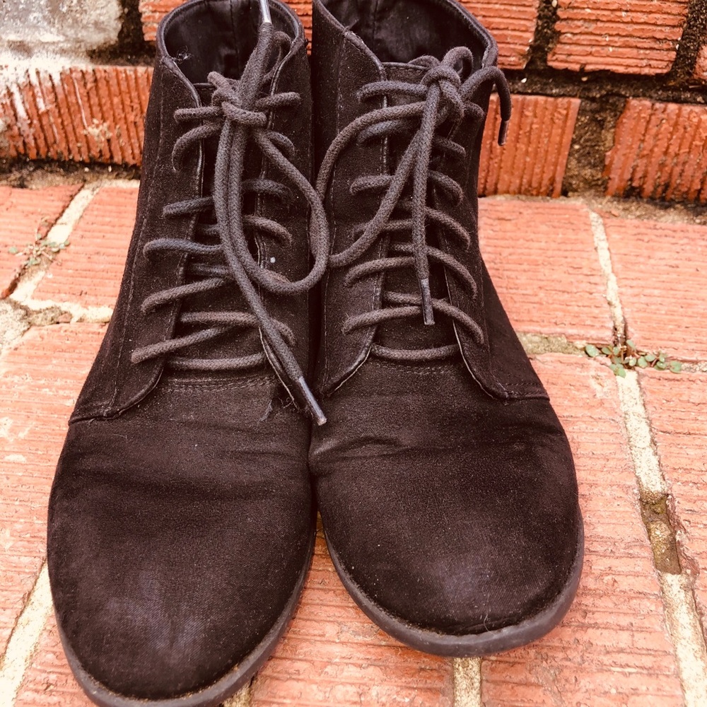 Black ankle boots